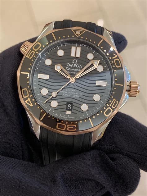 omega seamaster black ceramic sedna gold|omega seamaster diver black ceramic.